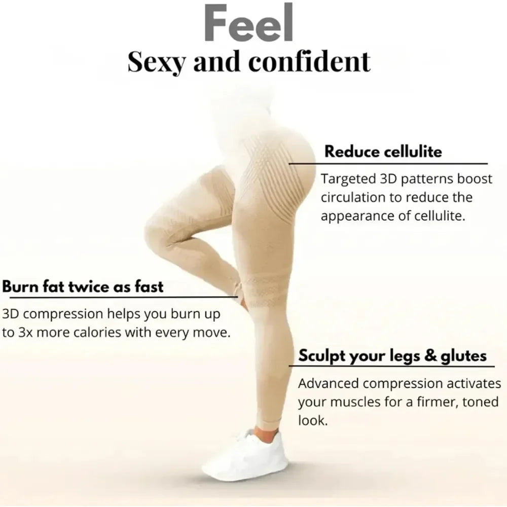 Slimove Cellulite 3D Legging taille haute LUXEPULSE - photo 2
