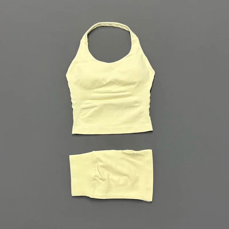 Ensemble yoga 2 pieces brassiere dos nu et short push-up LUXEPULSE - photo 22