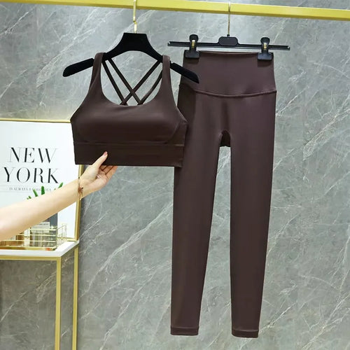 Ensemble yoga 2 pieces brassiere et legging taille haute LUXEPULSE - photo 1