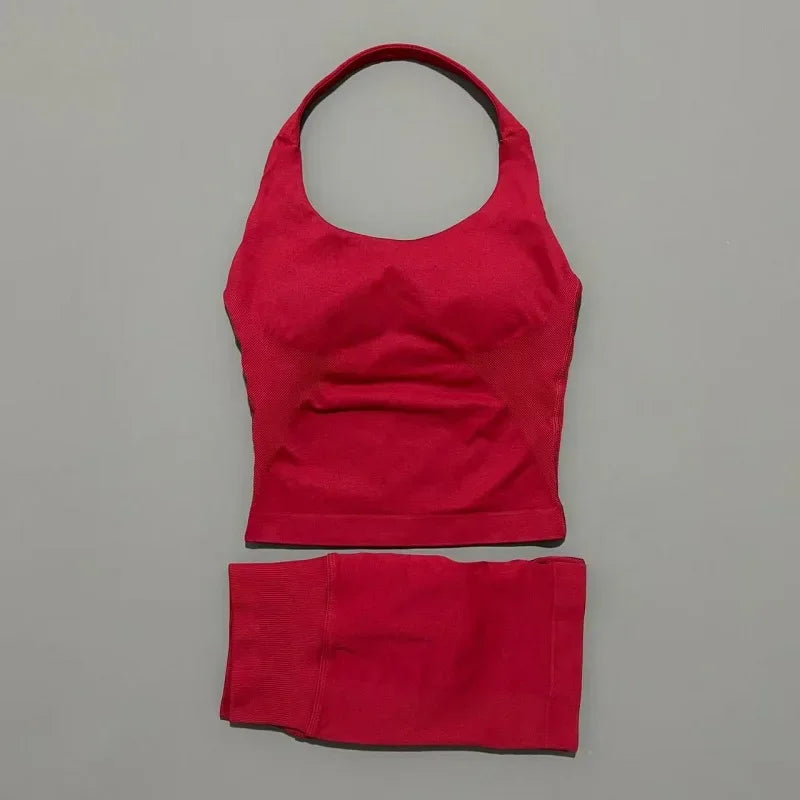 Ensemble yoga 2 pieces brassiere dos nu et short push-up LUXEPULSE - photo 15