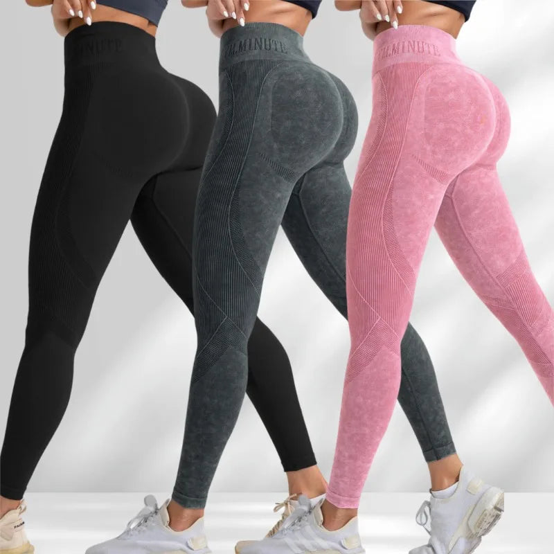 Legging yoga taille haute sans couture push-up LUXEPULSE - photo 1