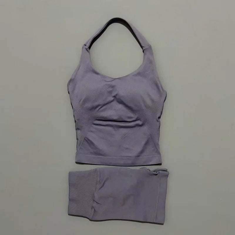 Ensemble yoga 2 pieces brassiere dos nu et short push-up LUXEPULSE - photo 8