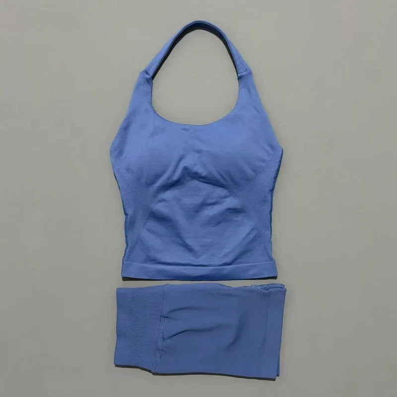 Ensemble yoga 2 pieces brassiere dos nu et short push-up LUXEPULSE - photo 14