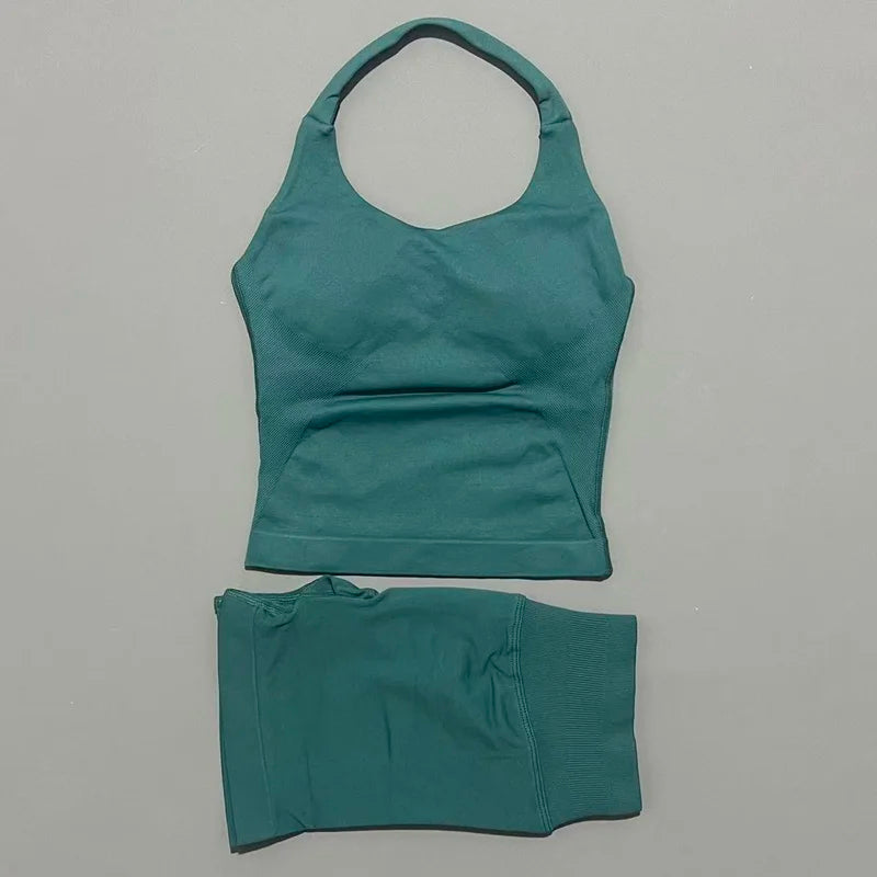 Ensemble yoga 2 pieces brassiere dos nu et short push-up LUXEPULSE - photo 18