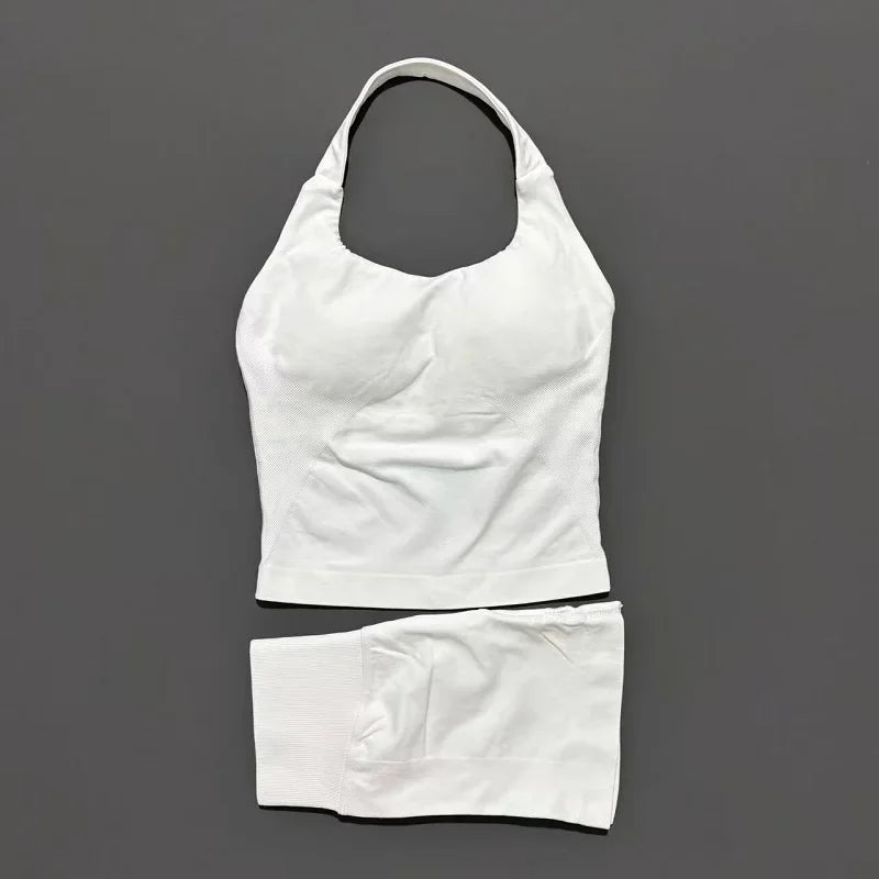 Ensemble yoga 2 pieces brassiere dos nu et short push-up LUXEPULSE - photo 26