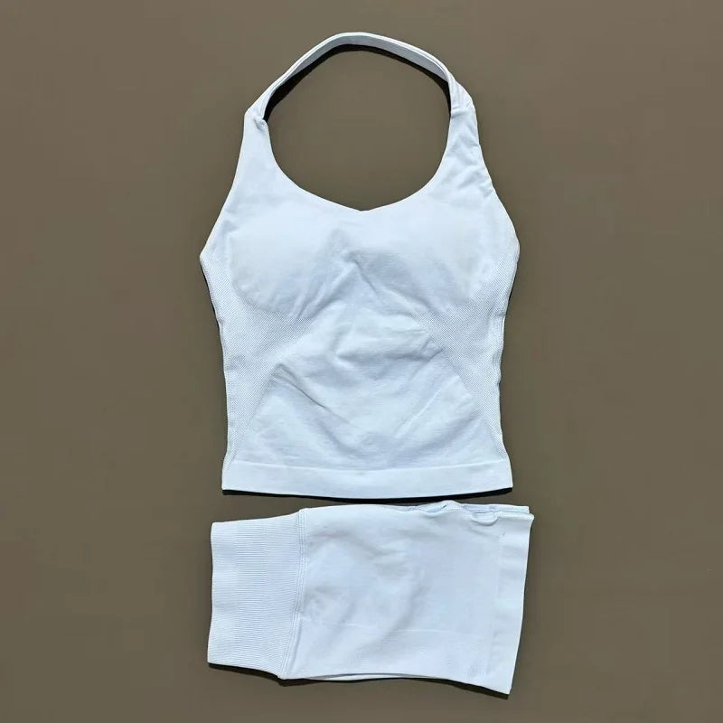 Ensemble yoga 2 pieces brassiere dos nu et short push-up LUXEPULSE - photo 7