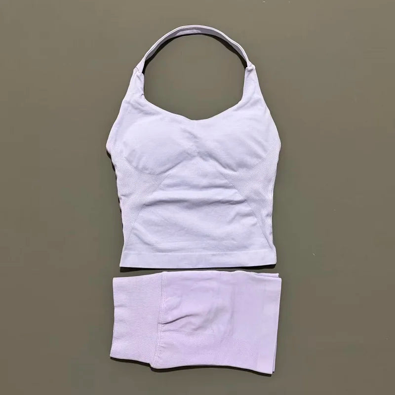 Ensemble yoga 2 pieces brassiere dos nu et short push-up LUXEPULSE - photo 28